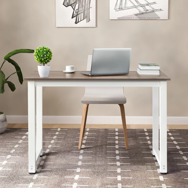 110cm Decent High Strength Wooden Computer Desk Gray