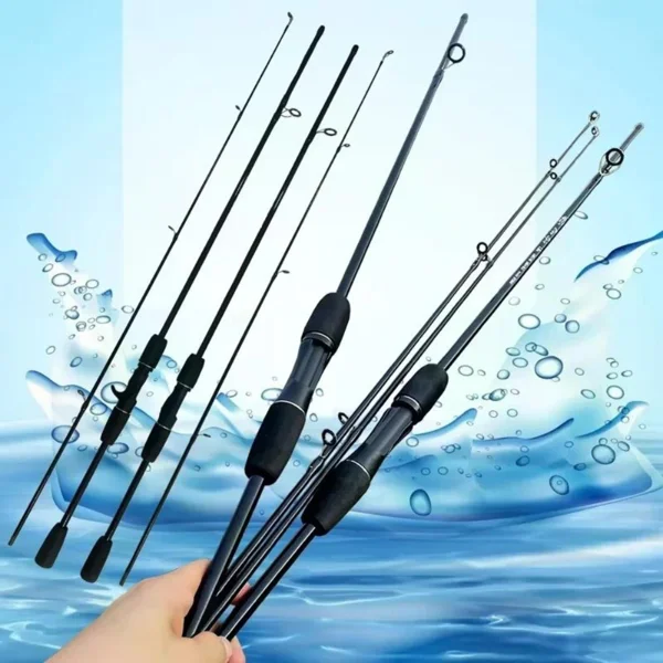 Casting Spinning Fishing Rod 6 Ft UltraLight Carbon Fiber Rod Pole view 4