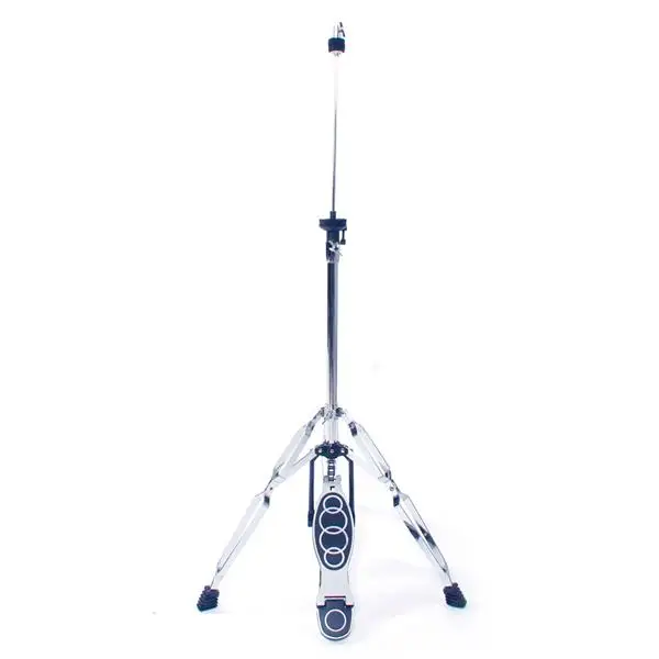 Professional Pedal Control Style Drum High Hat Cymbal Stand with Pedal Silver & Black view 3