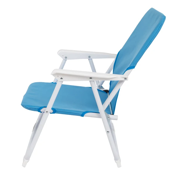 Oxford Cloth Iron Outdoor Beach Chair Blue view 3