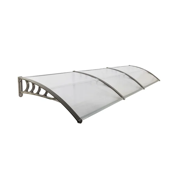HT-300 x 100 Household Application Door & Window Rain Cover Eaves Transparent Board & Gray Holder view 6
