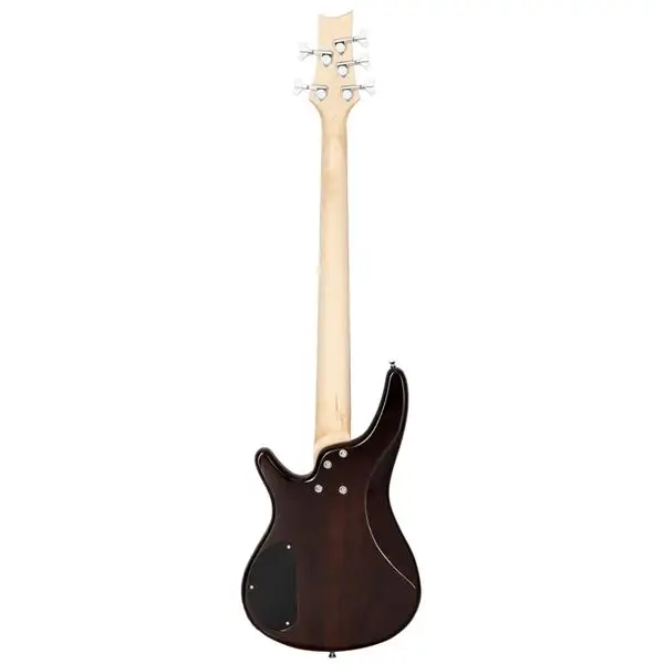 GIB Electric 5 String Bass Guitar Full Size Bag Strap Pick Connector Wrench Tool Earth Brown view 5