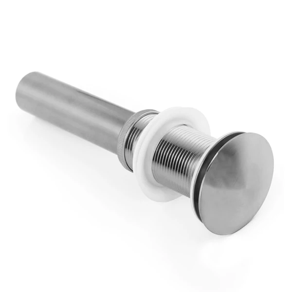 Bathroom Sink Drain without Overflow, Vessel Sink Lavatory Vanity Pop Up Drain Stopper, 304 Stainless Steel view 5