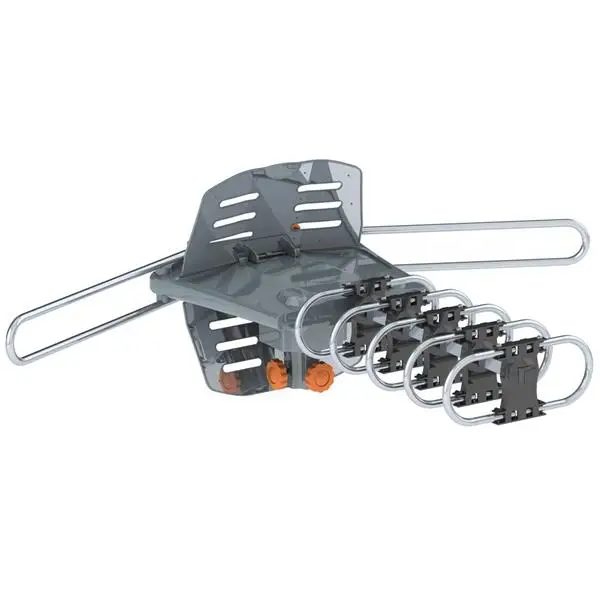 360-Degree Rotation UV Dual Bands 28-36dB Outdoor Antenna Install-free Guide without Stand view 5