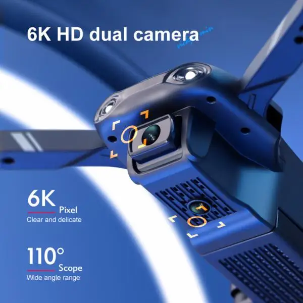 2026 2 Battery V13 RC Drone 6K HD Dual Camera WiFi FPV Foldable Quadcopter Camera Drone ,Logistic is randomly sent by UPS/USPS/GOFO/UNI/FEDEX view 2