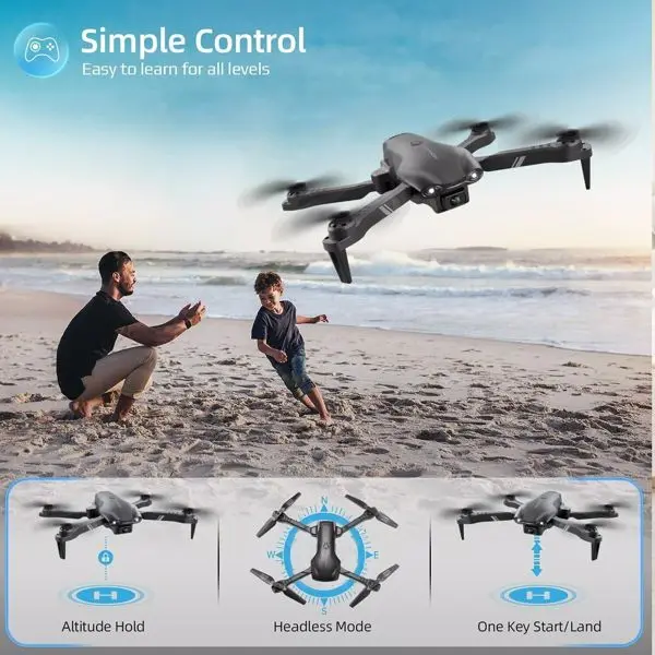 2026 2 Battery V13 RC Drone 6K HD Dual Camera WiFi FPV Foldable Quadcopter Camera Drone ,Logistic is randomly sent by UPS/USPS/GOFO/UNI/FEDEX view 6