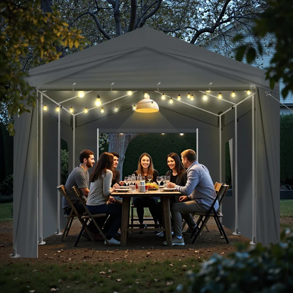 10X20FT Carport Car Port Canopy Grey view 6