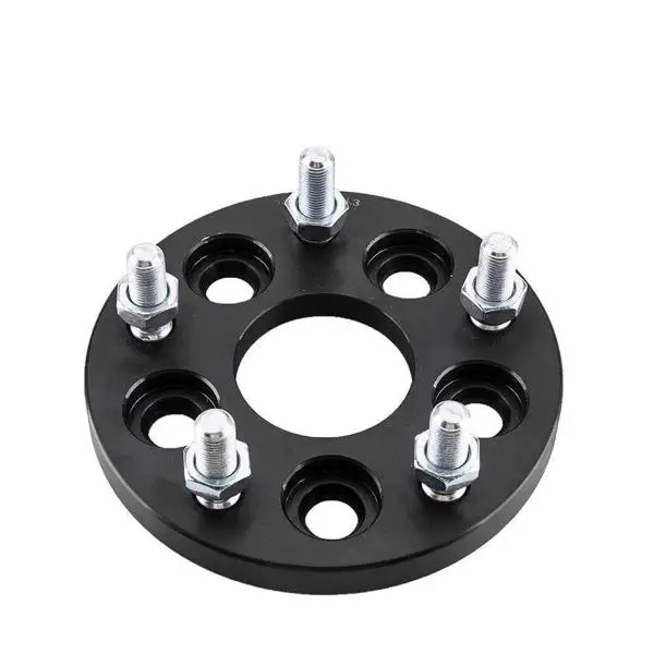 5X100 TO 5X114.3 Wheel Adapters 15MM For FR-S BRZ WRX + 20 BLACK SPLINE LUG NUTS view 4