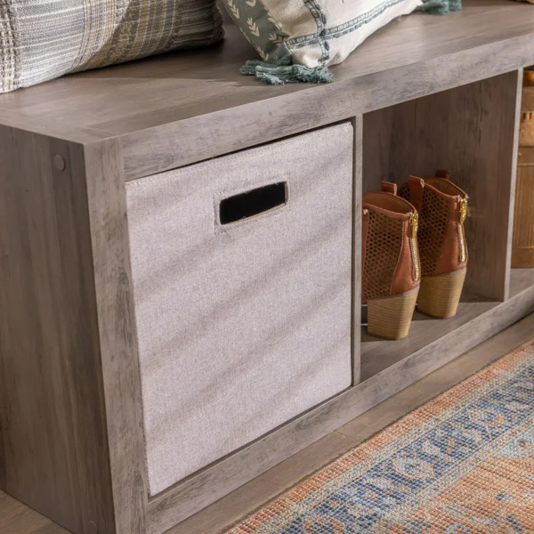 3 Cube Storage Organizer, Rustic Gray (Shipment from Walmart) view 6
