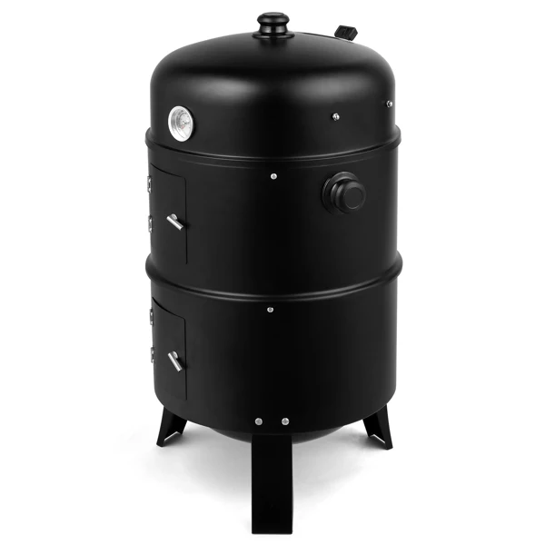 80*41*48cm Iron Spray Smoker Carbon Grill Black view 4