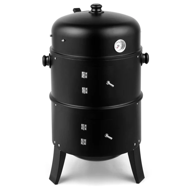 80*41*48cm Iron Spray Smoker Carbon Grill Black view 5
