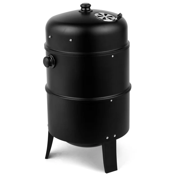 80*41*48cm Iron Spray Smoker Carbon Grill Black view 6