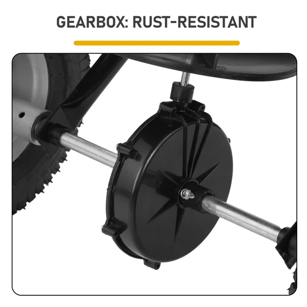 Tow Behind Broadcast Spreader, 110LBS Capacity, Tow/Push Garden Spreader with 10 Adjustable Setting, Lawn Spreaders for Seed, Fertilizer, Salt, Ice Melt view 5