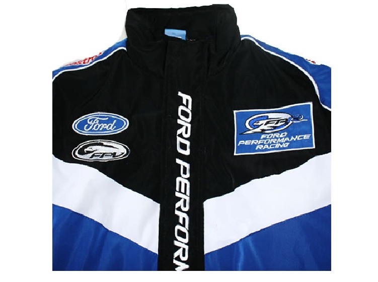 Man F1 car brand Ford jacket coat car shop cloth blue winter windproof ...
